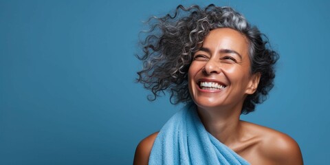A Blissful Portrait of a Happy Woman Admiring Her Beautiful Hair, Reveling in the Triumph Over Dry Ends, Embarking on a Radiant Journey of Haircare Bliss, Self-Love, and Inner Beauty Flourishing, 