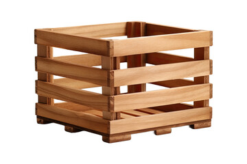 Stock image of the Empty crate isolated on plain background