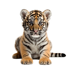 Obraz premium Baby Tiger Isolated
