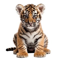 Fototapeta premium Baby Tiger Isolated