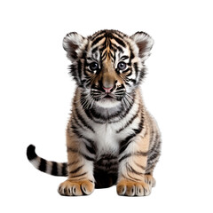 Obraz premium Baby Tiger Isolated