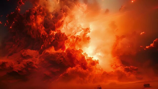 A violent eruption apart any semblance of normalcy in its wake.