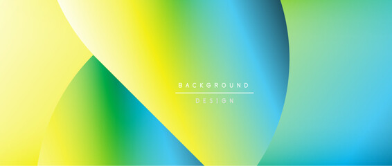 Bright color circle and round element minimal geometric abstract background for posters, covers, banners, brochures, websites