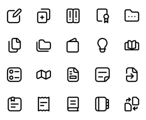 Content line icon sheet