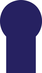 Blue Fill Shape Islamic door and window silhouette Arabic arch. Pattern in oriental style. Frame in Arabic Muslim design for Ramadan Kareem. Mosque gate shape isolated on Transparent background.