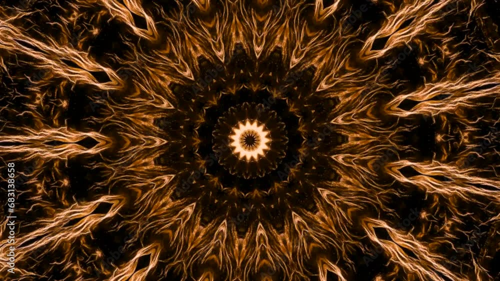 Poster animation of pattern with energy lines in space. animation. hypnotic pattern with moving luminous th