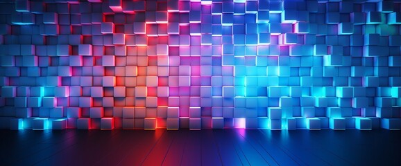 Abstract Led wall background