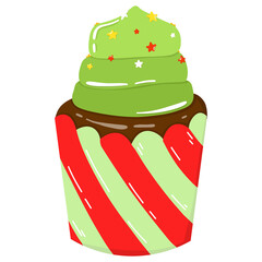 Chocolate cupcake drawing