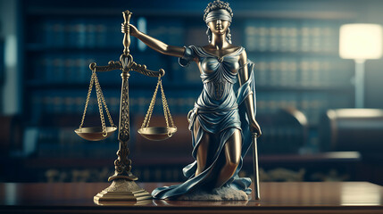Lady Justice: Close-Up Law Theme with Judge's Mallet and Law Enforcement, Ultra-HD, Super-Resolution