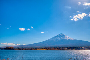 Obraz premium 秋の富士山 河口湖