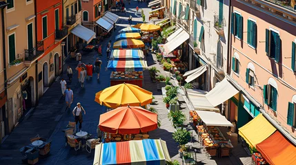 Selbstklebende Fototapeten Market In Europe - Generative Ai © Chich