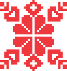 Obraz premium pixel heart pixel art