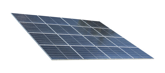 Solar panels isolated. Photovoltaic on transparent background - PNG format.
