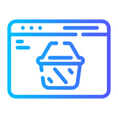 ecommerce Line Gradient Icon