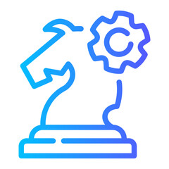 strategy Line Gradient Icon