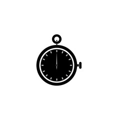 stopwatch icon flat design isolated white background for logo