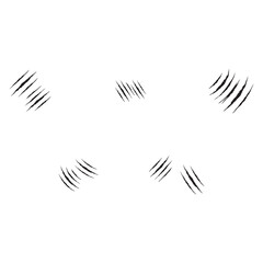Claws scratches icon isolated on white background, Claw sign vector Illustration