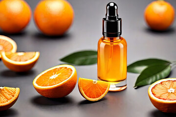 Revitalize skin with our natural vitamin C serum beauty product branding mock up 