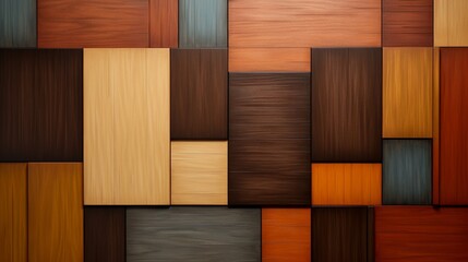 Craft a visually pleasing composition of a wooden panel with earthy, warm colors.