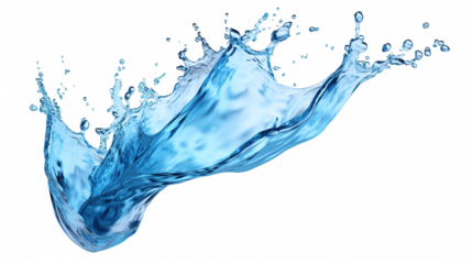 water splash element on isolated background