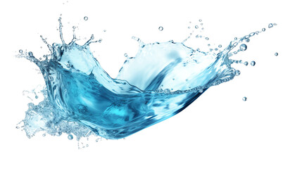 water splash element on isolated background