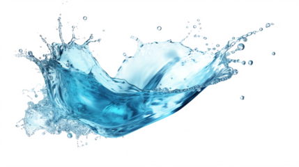 water splash element on isolated background