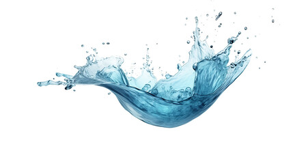 water splash element on isolated background