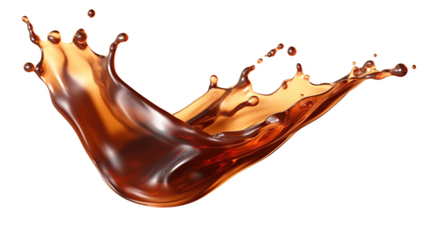 soy sauce splash element on isolated background