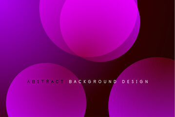 Abstract tech circles vector background, technology digital bubbles