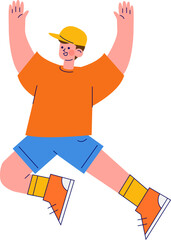 Man Jump Illustration