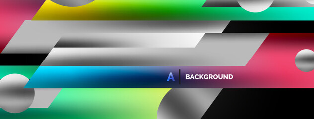 Fototapeta premium Dynamic lines geometric vector background. Vector background, where dynamic lines entwine in intricate dance, igniting symphony of creativity in every glance