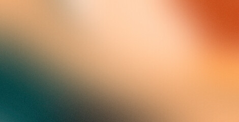 Teal green orange beige grainy gradient background noise texture grunge retro poster banner header backdrop design