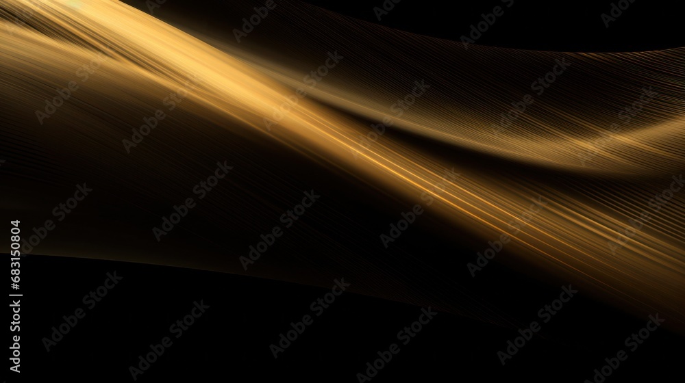 Poster gold soft lines tech diagonal on black background