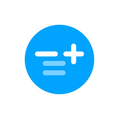 Obraz premium add list button icon in vector