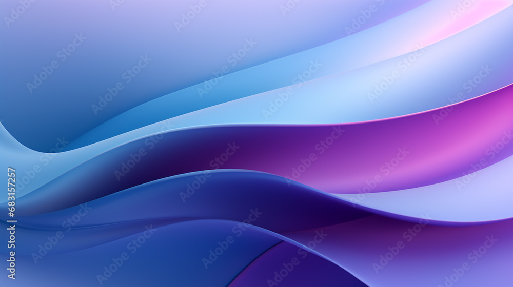 Poster purple and blue patterns with shiny curves mixed with black look gloomy and magical.