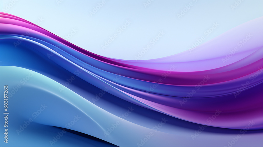 Poster purple and blue patterns with shiny curves mixed with black look gloomy and magical.
