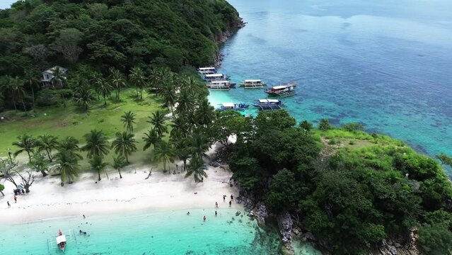 drone footage in an island paradise ,in coron palawan phil.