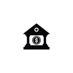 Bank icon, Bank sign vector
