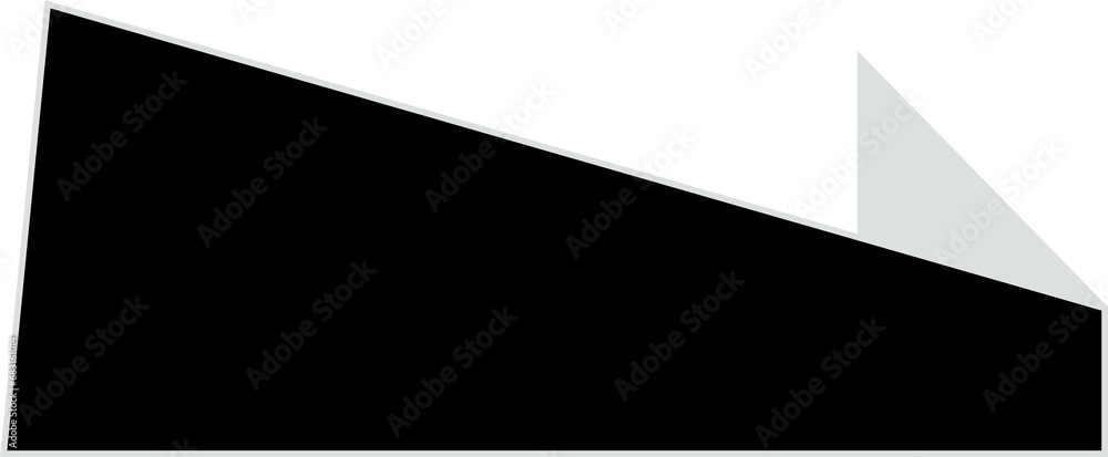 Sticker Digital png illustration of black speech bubble with copy space on transparent background