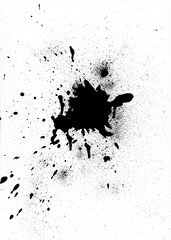 Digital png illustration of black stain on transparent background