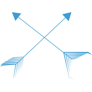 Digital png illustration of blue arrows on transparent background