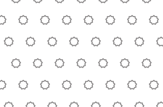 Digital png illustration of stars pattern on transparent background