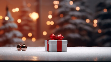 Fototapeta na wymiar christmas tree with gifts HD 8K wallpaper Stock Photographic Image 