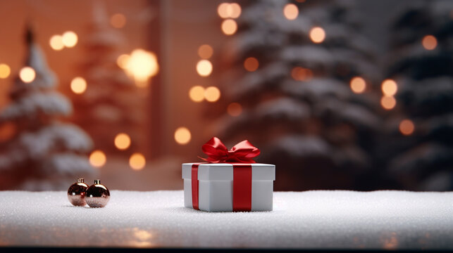 christmas tree with gifts HD 8K wallpaper Stock Photographic Image 