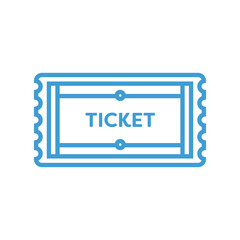 Digital png illustration of blue ticket on transparent background