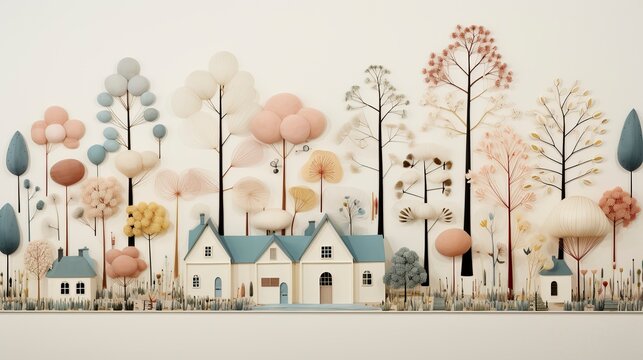 A winter holiday scene that is joyful and festivel ,Winter Graphics, Winter Graphics image idea, Illustration