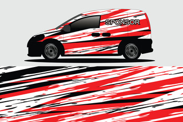 van wrap design Design of wraps, stickers and decals in vector format - obrazy, fototapety, plakaty