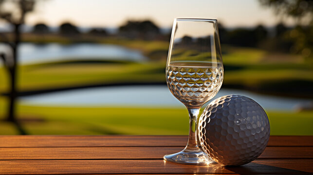 golf club and ball HD 8K wallpaper Stock Photographic Image 