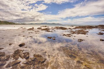 Textured Ocean Landscape at Flamingo Beach