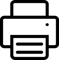 Printer fax icon business office automation for your web site design, logo, app, UI. Vector...